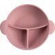 Canpol CANPOL BABIES silikoninis neslystantis dubenėlis DOTS, 3 skyrių, 360 ml, 51/403_pink