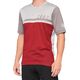 100% Koszulka męska 100% AIRMATIC Jersey krótki rękaw cherry grey roz. M (NEW 2021)