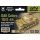 Vallejo Vallejo: AFV - DAK Colors 1941-1944 6x17
