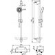 Bateria prysznicowa Oras THERMOSTAT SHOWER MIXER NOVA 7413U