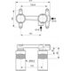 Bateria umywalkowa Ideal Standard Concealed part for wall-mounted washbasin faucet Ideal Standard A1313NU