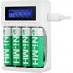 Ładowarka Deltaco USB Battery charger for 4xAA/AAA Ni-MH/N