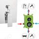 Ferro ALGEO SQUARE BOX bateria podtynkowa natryskowa 2-funkcyjna, chrom