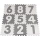 Mata biało-szara z 9 Puzzli dla dzieci 10m+ Wyjmowane cyfry litery + Pianka EVA + Powłoka antybakteryjna Ag+