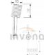 Invena ZESTAW NATRYSKOWY 1-PUNKTOWY PATRAS BLACK 1F