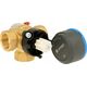 Afriso Zawór mieszający 3-drogowy obrotowy ARV 382 Vario ProClick + ARM 343 ProClick, DN20, Rp3/4", Kvs 3,5-9