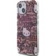 Sourcing Hello Kitty HKHCP15SHDGPTP iPhone 15 / 14 / 13 6.1" pink/pink hardcase IML Tags Graffiti