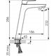 Bateria umywalkowa Sourcing Basin mixer FERRO VITTO VERDELINE, tall, gold, BVI2LVLG