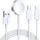 Joyroom Kabel 3w1 Joyroom S-IW008 USB-A / ładowarka magnetyczna, USB-C, Lightning 1.2m biały