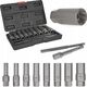 Tvardy Zestaw długich nasadek do urwanych śrub 11 el. 6-19mm CR-MO (10)