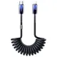 Joyroom S-A43 Crystal-Clear Series 30W spiral cable USB-C / Lightning 1.5m black