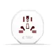 Tech-Protect Universal Travel Adapter From EU White