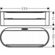 Hansgrohe Deep shelf Hansgrohe WallStoris, 27912700, white matt