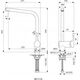 Ideal Standard Sink faucet Ideal Standard Ceralook BC174XG