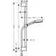 Zestaw prysznicowy Hansgrohe Hand shower set Hansgrohe Pulsify 24160700