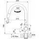 Bateria kuchenna Franke TAP LINA J PULL DOWN SIDE HP CHR