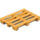 Bburago BBURAGO 1:43 lorry mounted forklift, with 1 pallet, 1 basket, 18-31479