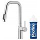 Bateria kuchenna KFA DUERO PURE STYLE PULL-OUT BATERIA KUCHENNA Z FUNKCJĄ FILTRACJI WODY I WYCIĄGANĄ WYLEWKĄ + ZESTAW FILTRUJĄCY PROFINE BLUE S, INOX