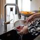 Bateria kuchenna KFA DUERO PURE STYLE PULL-OUT BATERIA KUCHENNA Z FUNKCJĄ FILTRACJI WODY I WYCIĄGANĄ WYLEWKĄ + ZESTAW FILTRUJĄCY PROFINE LILAC S, INOX
