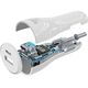 Ładowarka Cellular Line USB-C CAR CHARGER DUAL KIT C2L 30W WHITE