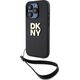 DKNY DKNY Wrist Strap Stock Logo - Etui iPhone 15 Pro (czarny)