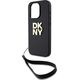 DKNY DKNY Wrist Strap Stock Logo - Etui iPhone 15 Pro (czarny)