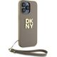 DKNY DKNY Wrist Strap Stock Logo - Etui iPhone 15 Pro (beżowy)