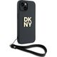 DKNY DKNY Wrist Strap Stock Logo - Etui iPhone 15 / 14 / 13 (czarny)