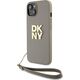 DKNY DKNY Wrist Strap Stock Logo - Etui iPhone 15 / 14 / 13 (beżowy)
