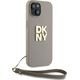 DKNY DKNY Wrist Strap Stock Logo - Etui iPhone 15 / 14 / 13 (beżowy)