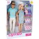 LeanToys Lalka Rodzina Chłopak Dziewczyna Blond Włosy Ciąża