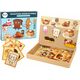 LeanToys Zestaw Edukacyjnych Puzzli Magnetycznych Motyw Jedzenia