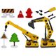 LeanToys Pojazdy Budowlane Dźwięk Światła 1:12 DIY Betoniarka Dźwig Koparka