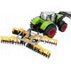 LeanToys Traktor Rolniczy Koparka Z Broną Talerzową Napęd Zielony