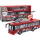 LeanToys Trolejbus Autobus 1:16 Światła Dźwięki Napęd Czerwony
