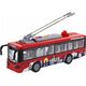 LeanToys Trolejbus Autobus 1:16 Światła Dźwięki Napęd Czerwony