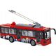 LeanToys Trolejbus Autobus 1:16 Światła Dźwięki Napęd Czerwony