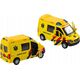 LeanToys Ambulans Karetka 1:32 Otwierane Drzwi Światła Dźwięki Napęd Żółt