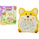 LeanToys Gra Zręcznościowa Konsola Pop-It Lisek 7 Trybów Gry Żółty Sensoryczna
