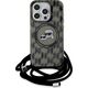 Karl Lagerfeld Karl Lagerfeld KLHMP15LHCKCKLCK iPhone 15 Pro 6.1" czarny/black hardcase IML Crossbody Monogram Karl & Choupette Head MagSafe
