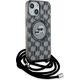 Karl Lagerfeld Karl Lagerfeld KLHMP15SHCKCKLCK iPhone 15 / 14 / 13 6.1" czarny/black hardcase IML Crossbody Monogram Karl & Choupette Head MagSafe