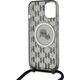 Karl Lagerfeld Karl Lagerfeld KLHMP15SHCKCKLCK iPhone 15 / 14 / 13 6.1" czarny/black hardcase IML Crossbody Monogram Karl & Choupette Head MagSafe