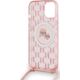 Karl Lagerfeld Karl Lagerfeld KLHMP15SHCKCKLCP iPhone 15 / 14 / 13  6.1" różowy/pink hardcase IML Crossbody Monogram Karl & Choupette Head MagSafe