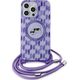 Karl Lagerfeld Karl Lagerfeld KLHMP15LHCKCKLCU iPhone 15 Pro 6.1" fioletowy/purple hardcase IML Crossbody Monogram Karl & Choupette Head MagSafe