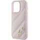 Karl Lagerfeld Karl Lagerfeld KLHCP14XPQDSMGP iPhone 14 Pro Max 6.7" różowy/pink hardcase Diagonal Quilted Script