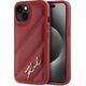 Karl Lagerfeld Karl Lagerfeld KLHCP15SPQDSMGR iPhone 15 / 14 / 13 6.1" czerwony/red hardcase Diagonal Quilted Script