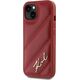 Karl Lagerfeld Karl Lagerfeld KLHCP15SPQDSMGR iPhone 15 / 14 / 13 6.1" czerwony/red hardcase Diagonal Quilted Script