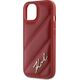 Karl Lagerfeld Karl Lagerfeld KLHCP15SPQDSMGR iPhone 15 / 14 / 13 6.1" czerwony/red hardcase Diagonal Quilted Script