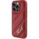Karl Lagerfeld Karl Lagerfeld KLHCP15LPQDSMGR iPhone 15 Pro 6.1" czerwony/red hardcase Diagonal Quilted Script