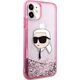 Karl Lagerfeld Karl Lagerfeld KLHCN61LNKHCP iPhone 11/ XR różowy/pink hardcase Glitter Karl Head